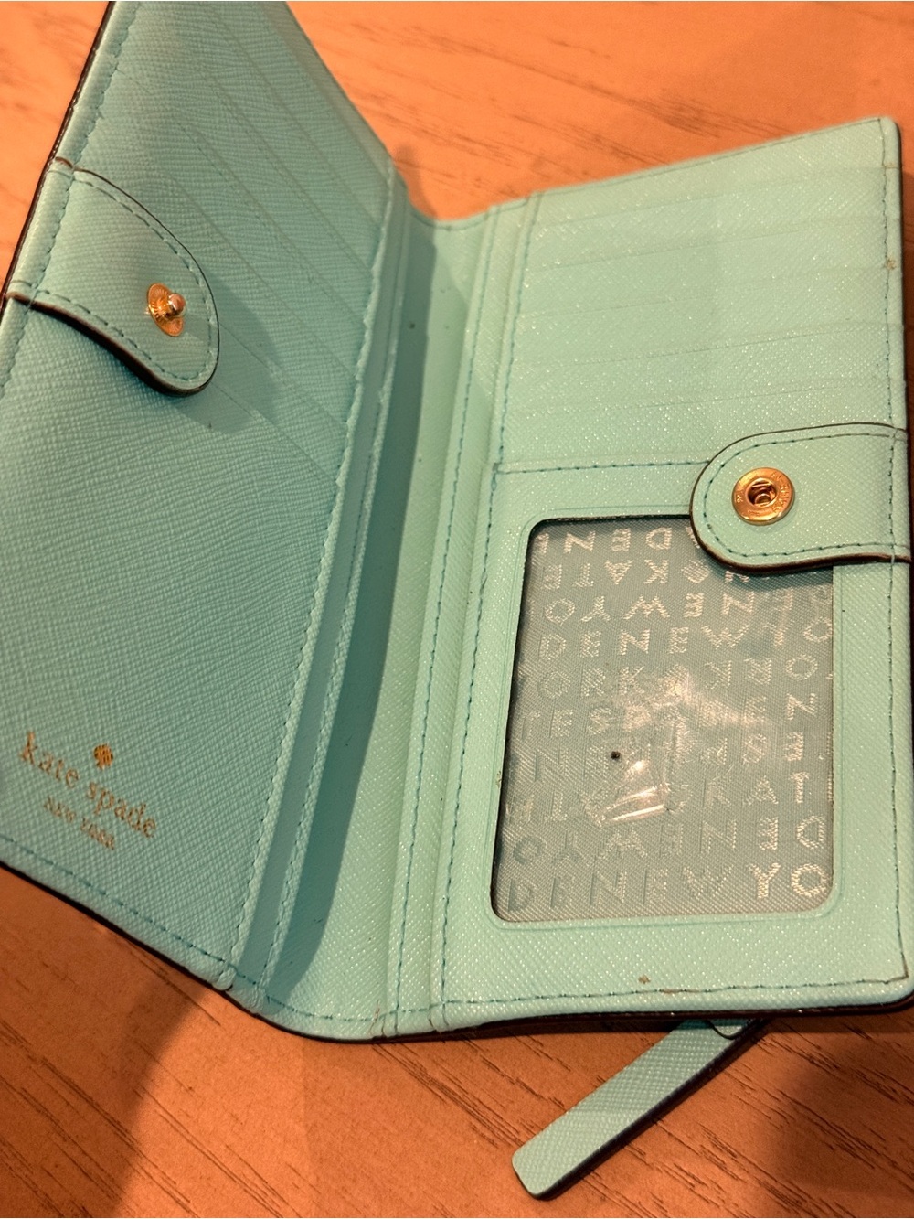 kate spade BUNDLE pastel pink and mint saffiano leather‎ wallets set - Picture 7 of 10